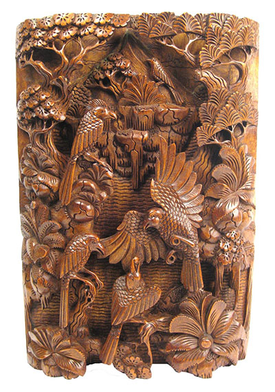 Wooden Hand Carved Wall Hanging Eagles